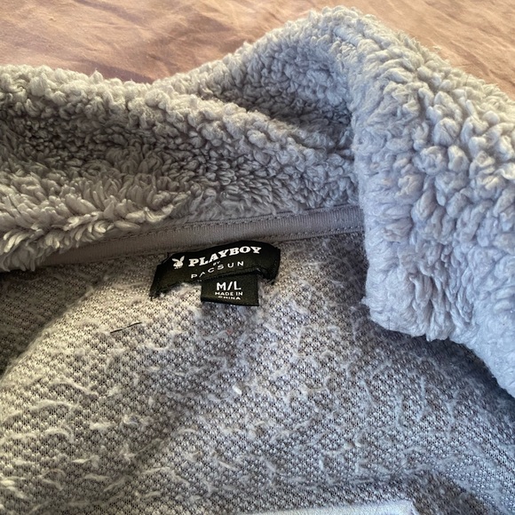 Playboy x pacsun light purple Sherpa jacket - Picture 2 of 3